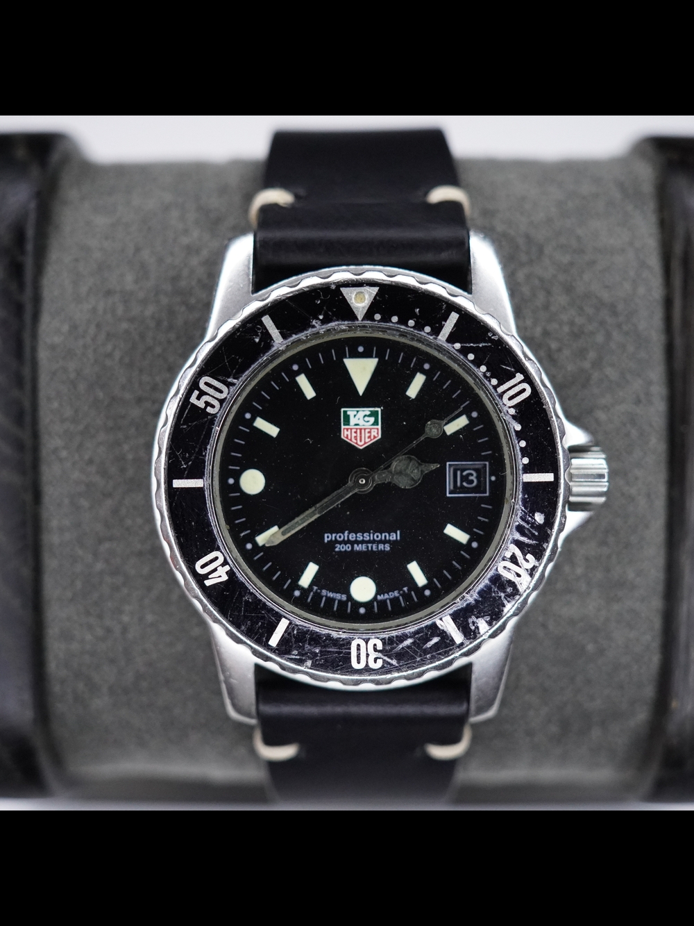 TAG Heuer 929.213G 1500 Series Professional Black Dial 37mm Men's Quartz Watch